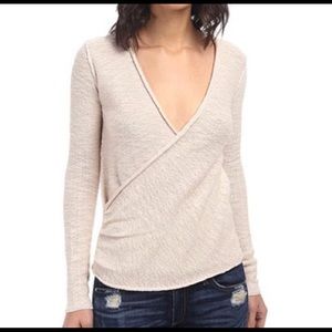 Free people | Faux wrap sweater